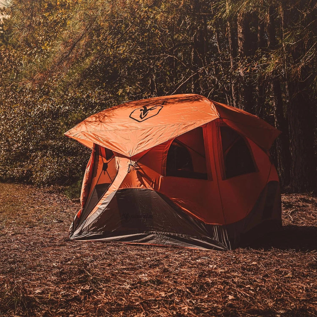 Gazelle T4 Waterproof 4 Person Portable Polyester Outdoor Camping Beach Tent