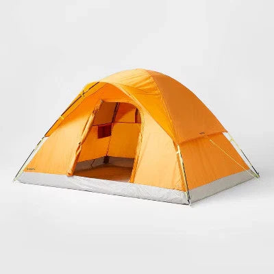 Tent 4-Person Electrical Port Rust 4 Person Camping